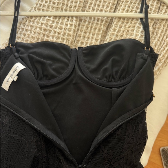 Black Lace WeWoreWhat Short Dress - Picture 4 of 5